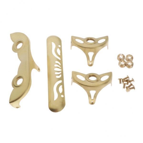 2x Kit de Protección de Llave de o Alto con Tornillos de Cobre para Instrumentos de ofón de 13 Cm de Color Dorado Yuyangstore Protector de llave para saxo soprano