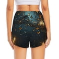 thumbnail image 2 of Lsque Magical Library Butterfly Night Printed Women's Running Shorts with Liner Pockets,Elastic Quick Dry Workout Athletic Gym Yoga Shorts,Womens High Waist Shorts-XX-Large, 2 of 9