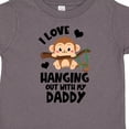 thumbnail image 4 of Inktastic Monkey I Love Hanging out with My Daddy Boys or Girls Toddler T-Shirt, 4 of 5