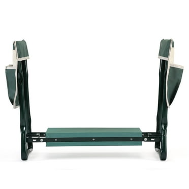 Outdoor 2 in 1 Garden Bench and Kneeler Garden Bench  Portable Kneeling Cushion Green