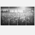 thumbnail image 2 of Champ de Blé Noir et Blanc - Impression sur Toile Paysage, 2 of 3
