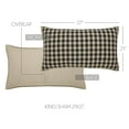 thumbnail image 2 of VHC Brands Sham King Quilted, Cotton Bedroom Sham Cover, Bedding Accessory, Bedroom Decor, My Country Collection, Rectangle 21x37, Navy, 2 of 5