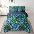 thumbnail image 2 of Homewish Green Leaves Twin Bedding Sets 7-Piece for Boys Girls,Tropical Botanical Plants Bedding Comforter Set Microfiber,Vintage Aesthetic Breathable Sheet Sets,Luxury Bedroom Decor,Reversible, 2 of 8