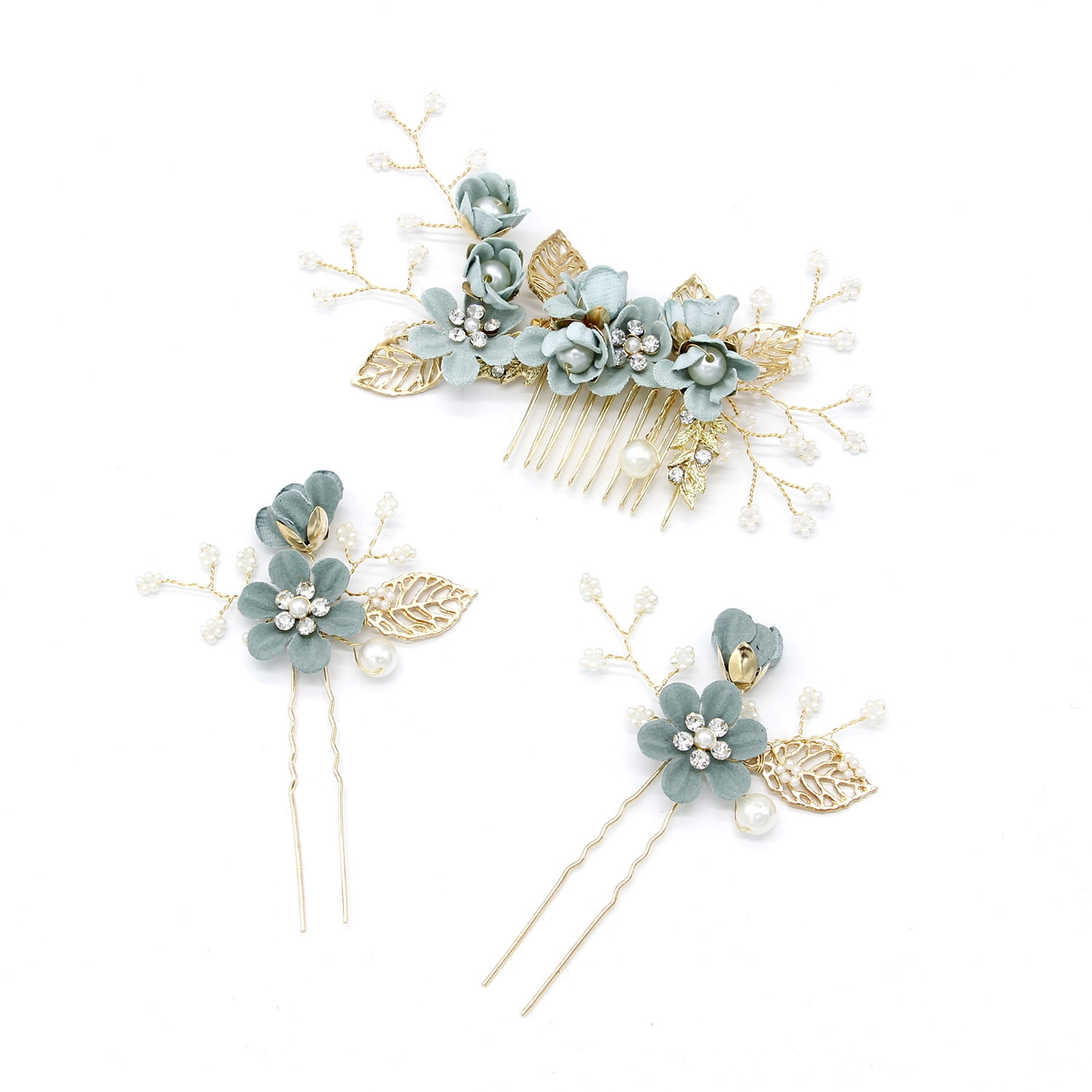 Natural flower resin comb Accessories Hair Accessories Decorative Combs 