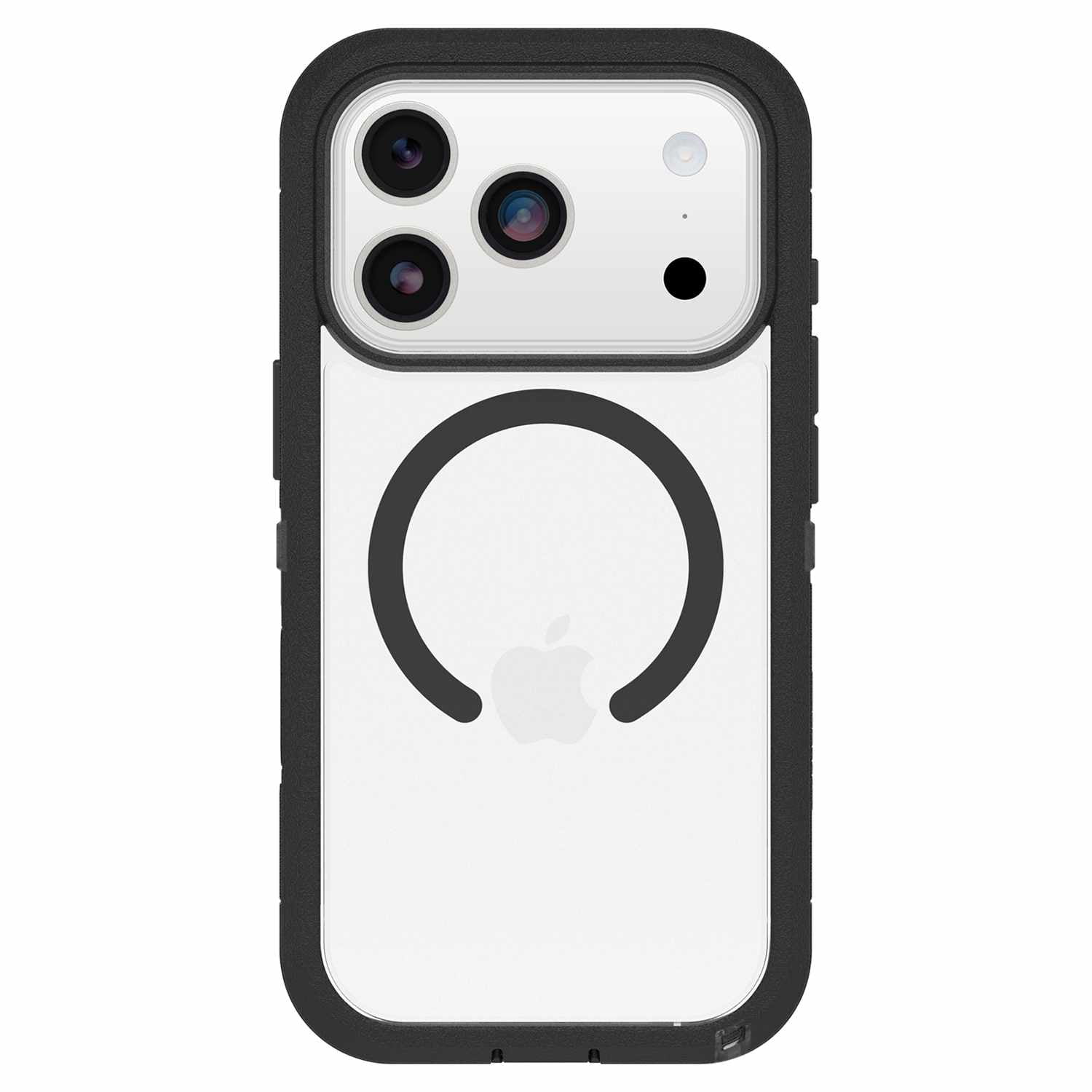 OtterBox Étui Defender Pro XT Clear MagSafe avec Contrôle de la Caméra Dark Side (Noir) pour iPhone 17( Pro 6.3)