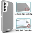 thumbnail image 6 of Galaxy S23 Plus Case S23+ Case for Samsung Galaxy S23 Plus Case Military Drop Shockproof  Heavy Duty Rugged 3 in 1 Protection Cover for Galaxy S23 Plus Phone Case (Grey+White), 6 of 14