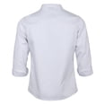 thumbnail image 4 of facefd Veste de Chef Rétro Uniforme Manches Longues Hôtel Cuisine Vêtements 2TG Blanc, 4 of 8