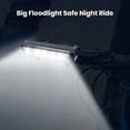 thumbnail image 5 of Bicycle Light USB Rechargeable Bike Light Waterproof Aluminum Alloy Shell Adjustable Brightness Handlebar Light for Outdoor, 5 of 10