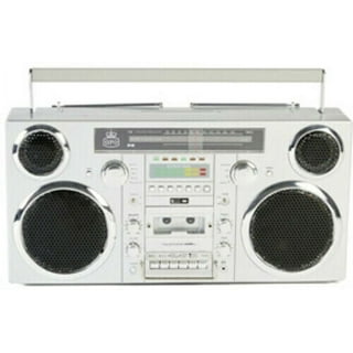 80s Style Retro Boombox, Cassette Player AM/FM Radio, Bluetooth/USB Slots  Dual Speakers Cassette Recorder for Family Gathering Travel (A)