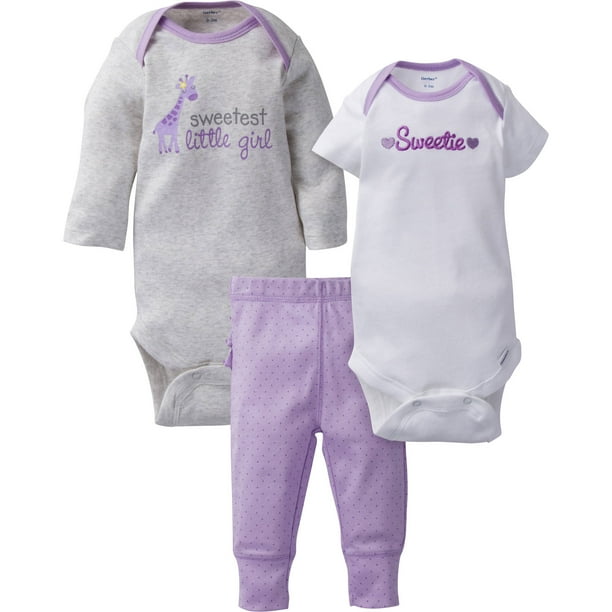 Gerber Childrenswear Gerber Newborn Baby Girl Mix N'match Tak