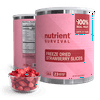 Nutrient Survival Freeze Dried Strawberry Slices, Long-Term Shelf Life, 100% Real Strawberries