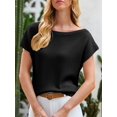 thumbnail image 4 of Jersey Saodimallsu para mujer con hombros descubiertos, negro, 4 of 6