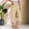 thumbnail image 7 of Jxximdong Leggings for Women Women's Cropped Pants High Waisted Summer Vacation Yoga Pants Beige L Yoga Pants, 7 of 7