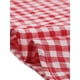 thumbnail image 5 of INSPIRAR CHIC Blusa de Mujer de Verano con Cuello Cuadrado y Mangas Cortas de Gingham M Rojo, 5 of 6