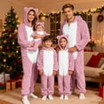 thumbnail image 2 of Shadoumai Women's Onesie Pajamas Warm Winter Pjs Sherpa One Piece Jumpsuits Hooded Fuzzy Romper with Pockets Sleepwear, 2 of 6