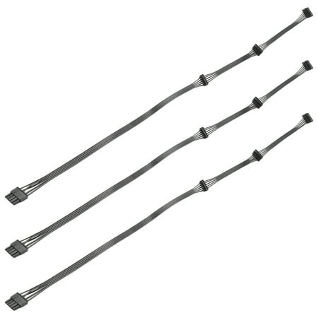 3X 5Pin 1 to 3 Peripheral 4 Pin Molex IDE 5P PSU Power Supply Cable for V550 V650 V700 V750 V850 V1000,3 x 5Pin to 3 IDE Power Supply Cable,black