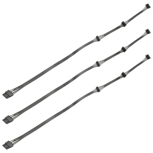3X 5Pin 1 to 3 Peripheral 4 Pin Molex IDE 5P PSU Power Supply Cable for V550 V650 V700 V750 V850 V1000
