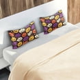 thumbnail image 7 of Cartoon Pumpkins Satin Pillowcase for Hair and Skin Silk Pillowcase, Standard Size(20x26 inches) - Slip Cooling Satin Pillow Covers with Envelope Closure（714） Home Decor Gifts, 7 of 7