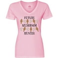 thumbnail image 3 of Inktastic Future Mushroom Hunter- mushrooms and morels Women's V-Neck T-Shirt, 3 of 5
