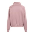 thumbnail image 6 of larppty Womens Sweatshirts Half Zip Cropped Pullover Fleece Quarter Zipper Hoodies 2078 Fall Fashion Outfits Clothes (Light Purple, M), 6 of 6