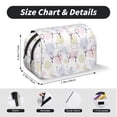 thumbnail image 5 of Kdxio Hand Drawn Rabbit for Double Compartment Pen Case Oxford Organizer with Zipper Pockets for Students Artists, 5 of 7