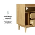 thumbnail image 5 of Walker Edison Mid-Century Modern 2-Drawer Wood Nightstand, Natural Pine, 5 of 16