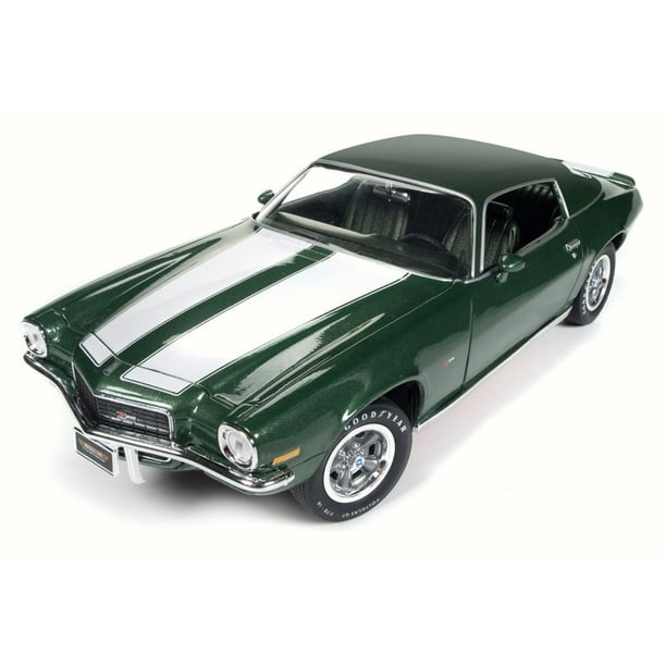 1970 Chevy Camaro Z28, Green Auto World AMM1095 1/18 Scale Diecast