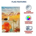 thumbnail image 5 of America Forever Happy Fall at the Beach House Flag 28 x 40 inch Harvest Pumpkins Autumn Coastal Seagull Starfish Nautical Lawn Outdoor Yard Decoration, 5 of 5