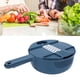 thumbnail image 5 of Procesador de Alimentos de 6 Cuchillas, Cortador de Verduras Con Cuchilla de Acero inoxidable, Herramiente de Corte de Usos Múltiples Con Diseño de Protector de Mano, 5 of 7