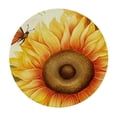 thumbnail image 4 of HAOXIT Round Tablecloth Fall Chicken Washable Tabletop Yellow Flowers Decoration Table Cover for Dining Kitchen Picnic Party Indoor Outdoor 42-46, 4 of 8