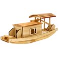 thumbnail image 1 of Miangastore Wooden Canoe Model Small Boat Desktop Boat Model Wooden Boat Model Adorn, 1 of 9