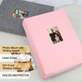thumbnail image 2 of NestE Photo Album 4x6 450 Photos with Writing Space,4 x 6 Photo Book Linen Cover with Front Window, 4x6 Picture Album, 450 Photos Photo Album Book for Wedding Kids Travel Family Baby Pictures (Pink), 2 of 14