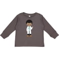 thumbnail image 3 of Inktastic African American Boy, Doctor, Lab Coat, Medicine Boys Long Sleeve Toddler T-Shirt, 3 of 5