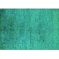 thumbnail image 1 of Ahgly Company Indoor Rectangle Oriental Turquoise Blue Industrial Area Rugs, 7' x 10', 1 of 4
