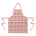 thumbnail image 2 of Red Strawberry Plants White Pattern Apron-Garden Aprons for Women with Pockets-Cotton Linen Waterproof Kitchen Cooking Gardening Aprons Adjustable for Kitchen,Cooking,BBQ and Salon 33x27 Inch, 2 of 7