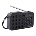 thumbnail image 1 of Radio portátil con altavoz Bluetooth Ligero Compacto Recargable Pequeño para Negro, 1 of 7