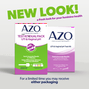 AZO Dual Pack UTI Test Strips & Vaginal pH At-Home Test Kit, Easy to Use, Fast Results & Clinically Tested, FSA/HSA Eligible, 2 Tests