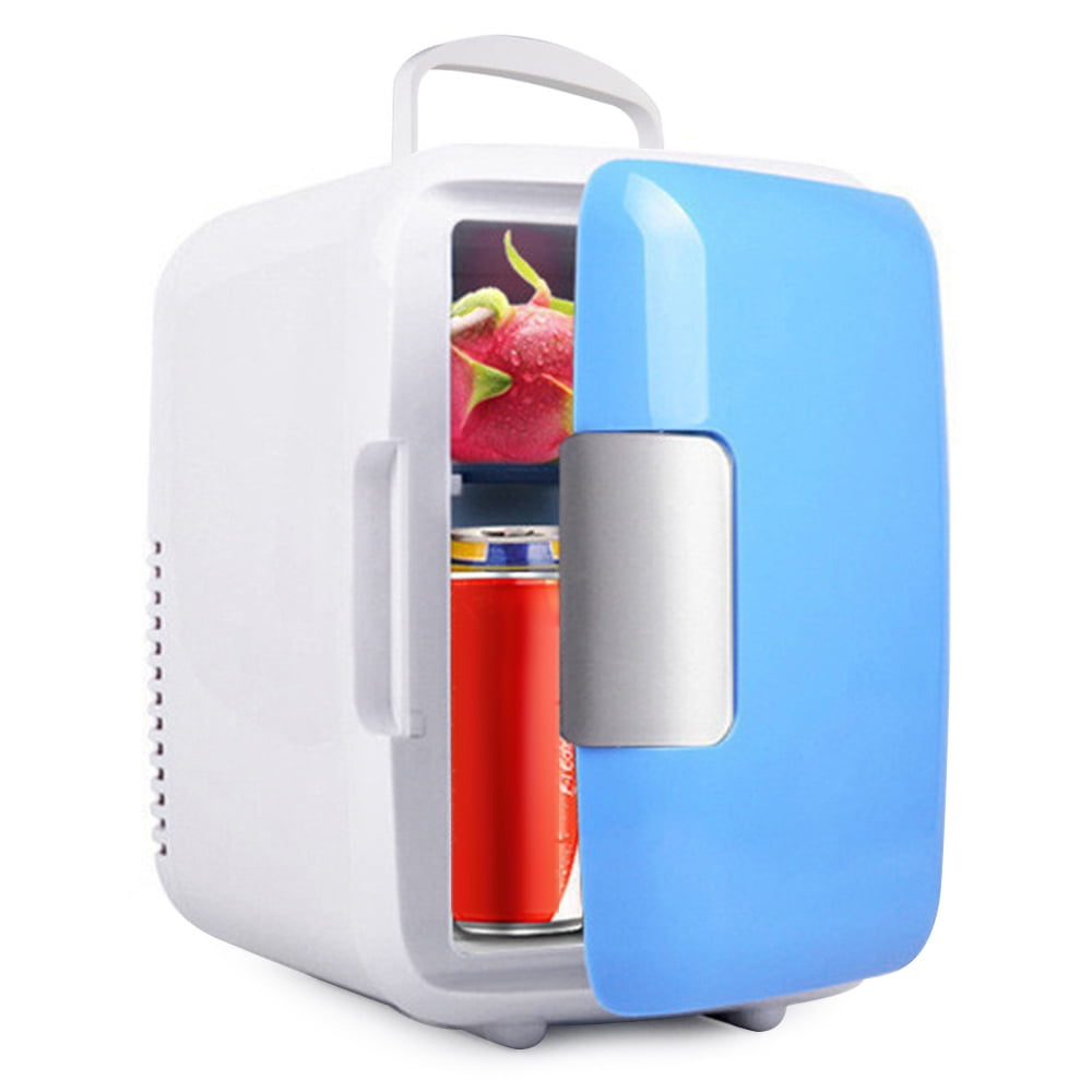 Mini Fridge, 4 Liter/6 Can Fridge, Portable Thermoelectric Cooler and