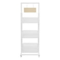 thumbnail image 6 of White Iron 45x45x136cm Three-Layer Snack Display Rack Wheeled Mobile Storage Rack Store Bookstore Storage Display Rack, 6 of 10
