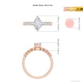thumbnail image 5 of ANGARA Lab Grown Marquise Diamond Engagement Ring for Women in 14K Rose Gold (Size-9x4.5mm| Color-F-G| Clarity-VS) | April Birthstone, Anniversary, Jewelry Gift for Women | Lab-Grown Diamond Ring, 5 of 7