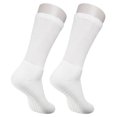 thumbnail image 4 of Diabetic Socks Unisex- Non Skid Hospital Loose Fitting Slipper Socks With Gripper Bottoms - 3 Pack Savings - Gripper socks (Skid 2 White, 10-13), 4 of 5
