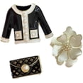 thumbnail image 2 of Elegant Flower Imitation Pearl Brooch Pin Set Retro Enamel Coat Bag and Camellia Lapel Collar Brooches Pins Fashion Birthday Business Jewelry for Women Dress Suit Sweater Shirt Badge Accessory 3Pcs, 2 of 6