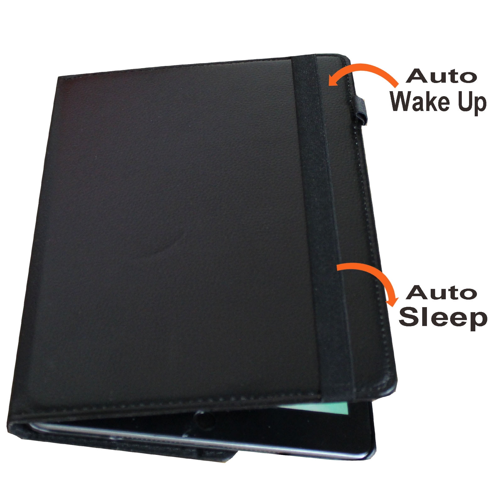 JYtrend Smart Case for iPad Air 1st / Air 2nd Generation (9.7 IN) with Pencil Holder, Rotating Stand Magnetic Auto Wake Up/Sleep Cover for iPad Air 1/Air 2 A1474 A1475 A1476 A1566 A1567 (Black)