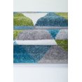 thumbnail image 4 of Ladole Rugs Geometric Pattern Empire Triangles Area Rug Carpet in Green Blue White, 5x8 (5'3" x 7'6", 160cm x 230cm), 4 of 5