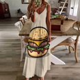 thumbnail image 4 of Hamburger Sleeveless Dress Dresses Women Summer Women's Summer Clothing, 4 of 9