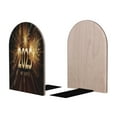 thumbnail image 2 of Hirioo Happy New Year 2025 for Bookends Decorative Bookends for Shelves for Home or Office, Non-Slip Base, 2 of 8
