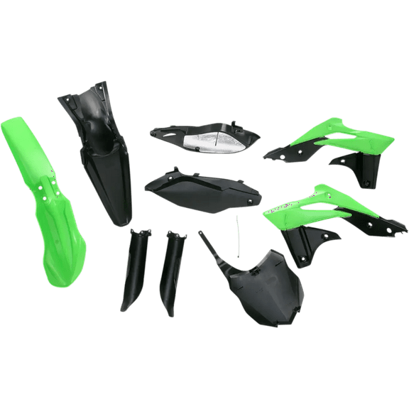 Acerbis Black/Green Full Body Plastic Kit (2314183914)