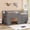 Gray, variant on Harper & Bright Designs Low Loft Bed with Storage for Kids, Wood Twin Size Loft Bed with Cabinet and Shelf for Girls Boys, White