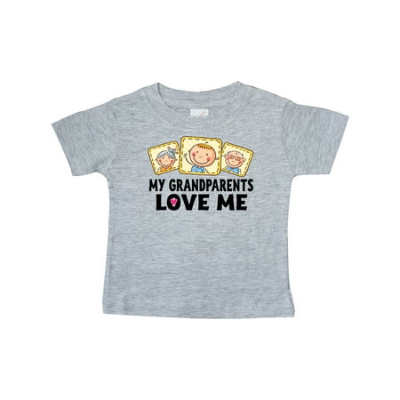

Inktastic My Grandparents Love Me Gift Baby Boy or Baby Girl T-Shirt
