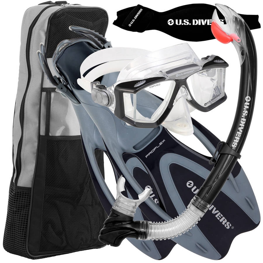 US Divers Sideview Adult Snorkeling Set